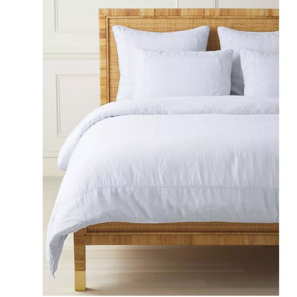 Serena & Lily Positano Linen Duvet Cover Twin - Picture 1 of 6